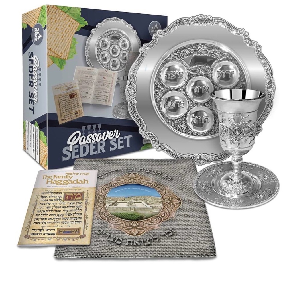 Elegant Silver Passover Seder Set  - New in Box